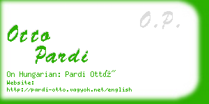 otto pardi business card